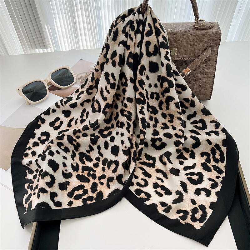 70 ซม.หรูหราเสือดาวพิมพ์ผ้าพัน - Head Wrap Turban บทวิจารณ์และราคา