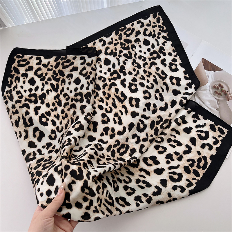 70 ซม.หรูหราเสือดาวพิมพ์ผ้าพัน - Head Wrap Turban บทวิจารณ์และราคา