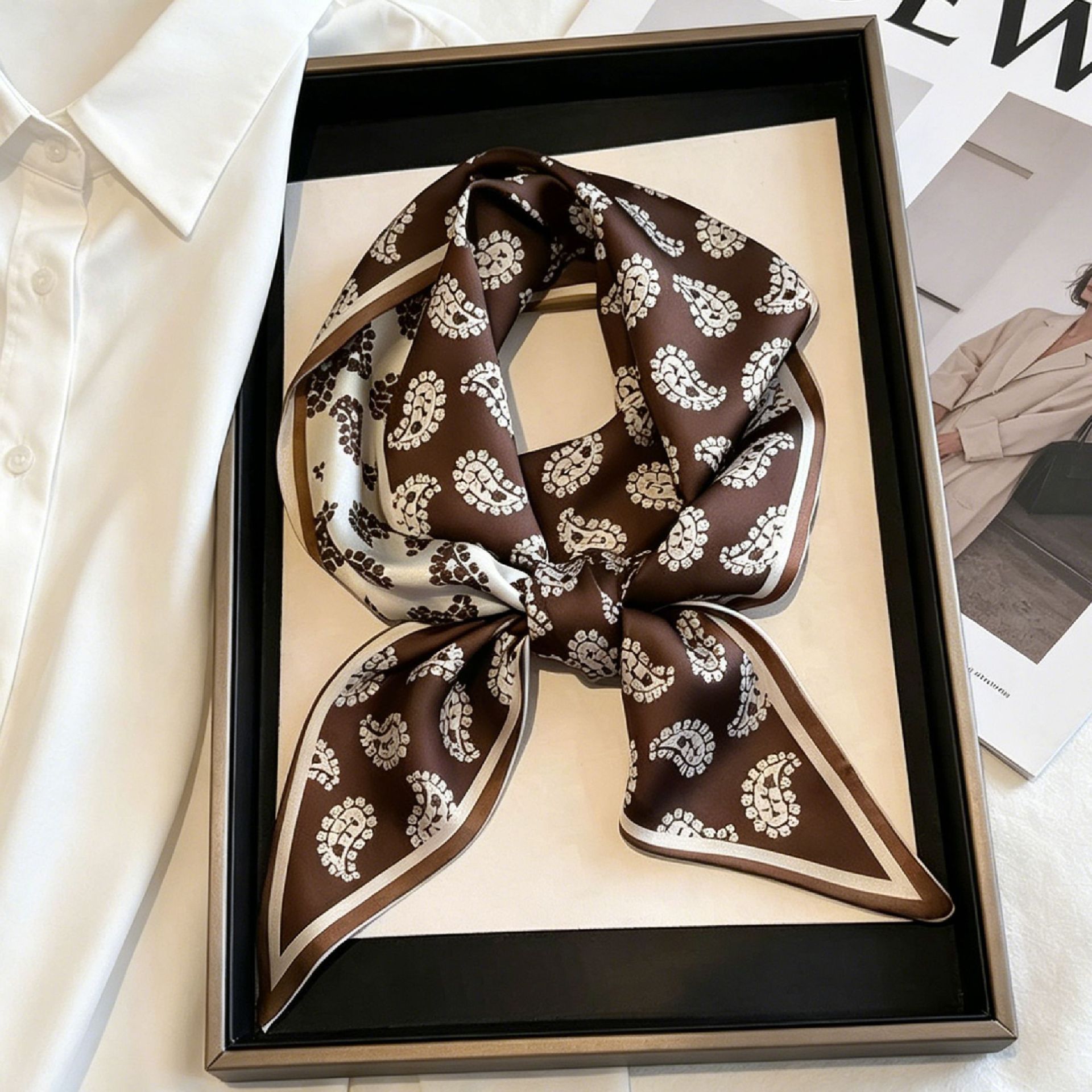 ผ้าพันคอไหมพรมยาวหรูหรา ผ้าคาด - Ascot Neck Scarf บทวิจารณ์และราคา